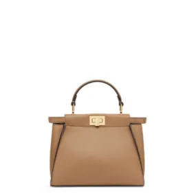 Peekaboo Mini - Sac en cuir couleur sable | Fendi