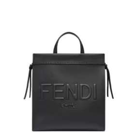 Sac shopping Go To moyen Fendi Roma - Sac en cuir noir | Fendi
